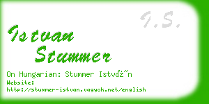 istvan stummer business card
